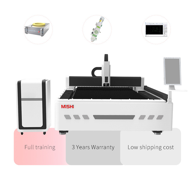 Mishi f series thunder shoes upper 1000w fiber laser engraving and cutting machine 1500 x 3000 nm