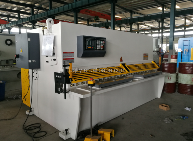 QC12K steel sheets metal shearing machine swing beam shearing machine