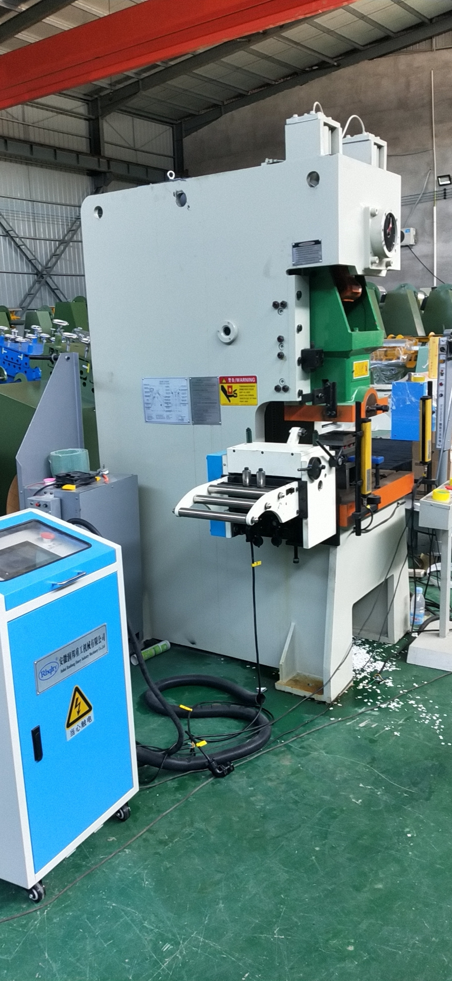 Automatic Pneumatic Stamping Power Press Punching Machine For Metal Plate Punching With Feeder