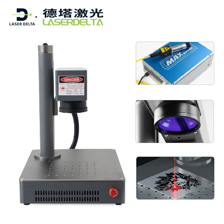 Multifunctional Desktop portable fiber laser Mini Marker 20W fiber laser marking machine For Metal