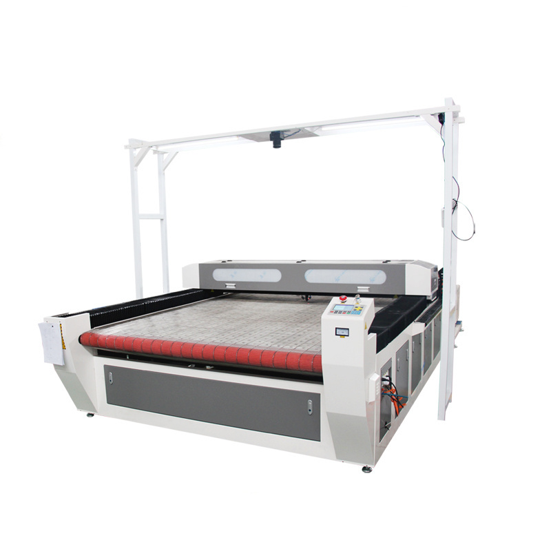 Co2 laser cutting machine panoramic camera positioning laser cutting machine for digital printing cutting