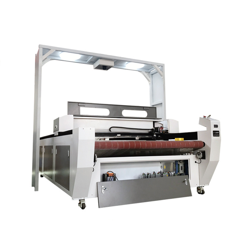 Co2 laser cutting machine panoramic camera positioning laser cutting machine for digital printing cutting