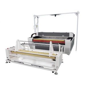 Co2 laser cutting machine panoramic camera positioning laser cutting machine for digital printing cutting