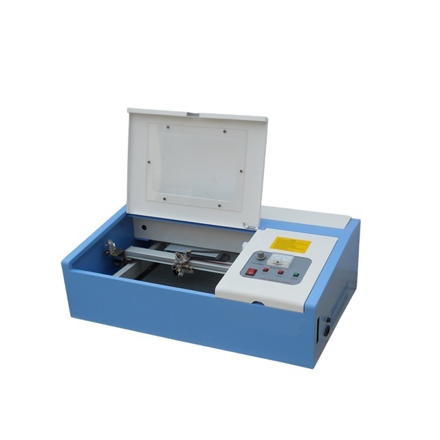 40w mini laser stamp making engraving machine 320 400