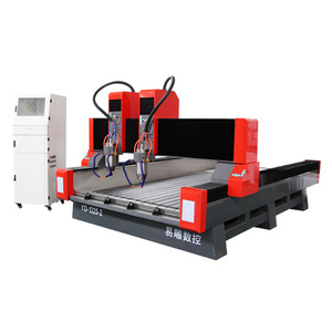 Marble stone CNC router 4 axis engraving machine 1325 with two spindles