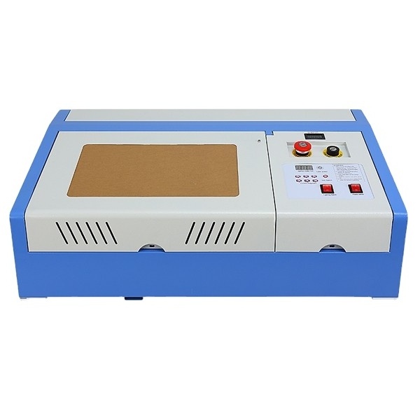 40w mini laser stamp making engraving machine 320 400