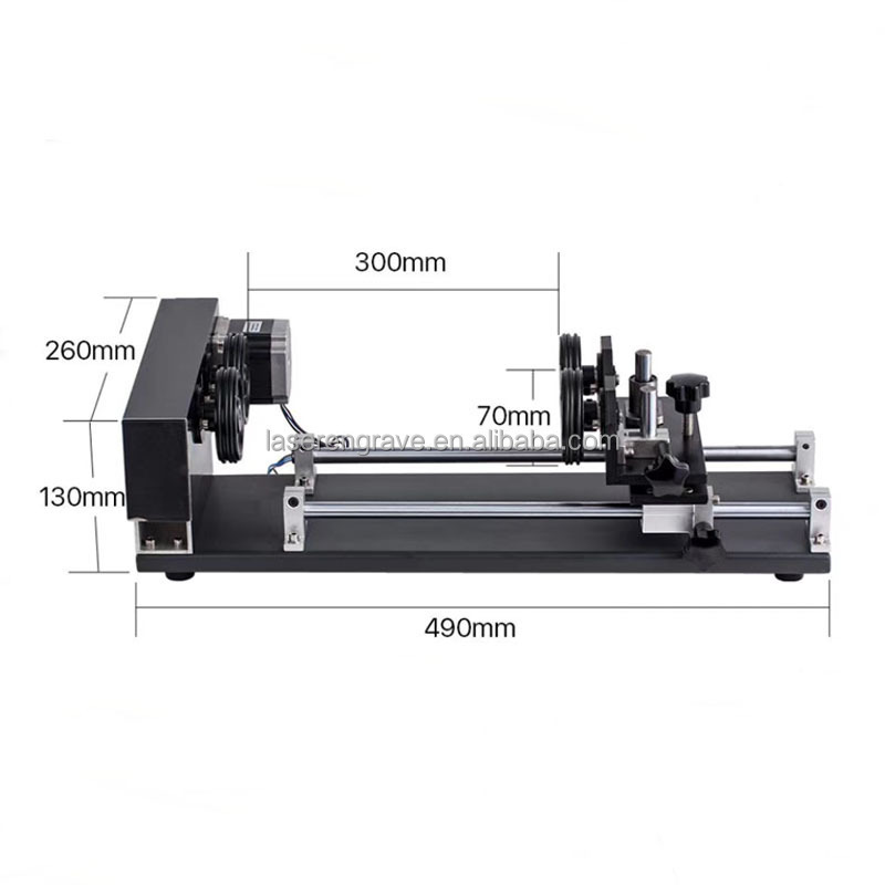 Four wheels rotary device of Co2 laser engraving cutting machine/ Laser machine parts