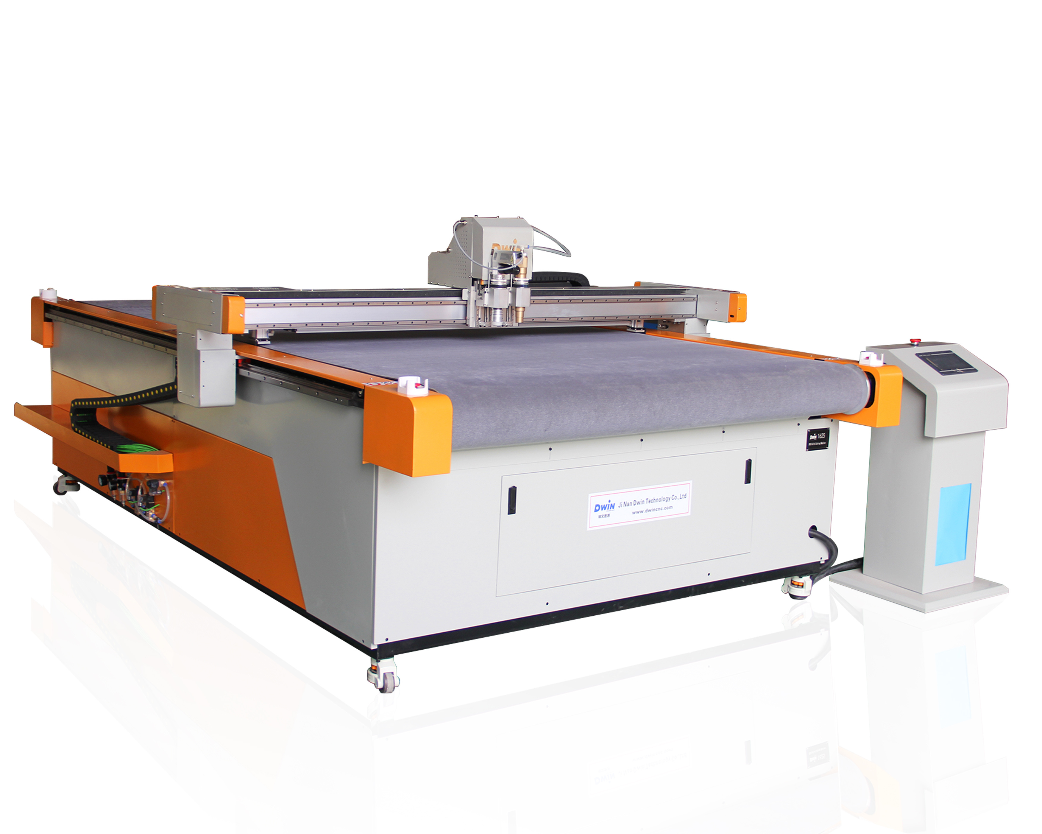 CNC oscillating knife cutting leather gasket machine