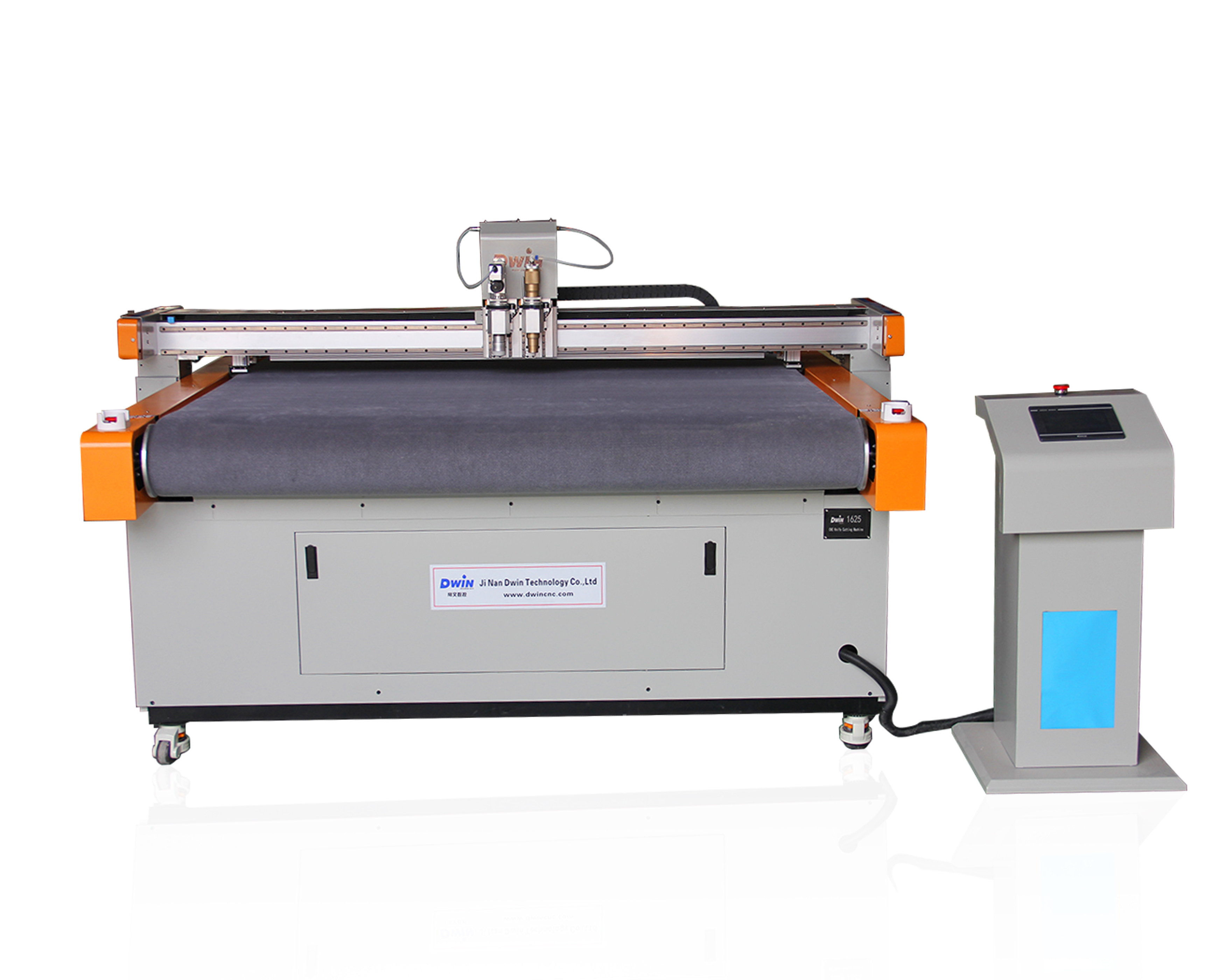 CNC oscillating knife cutting leather gasket machine