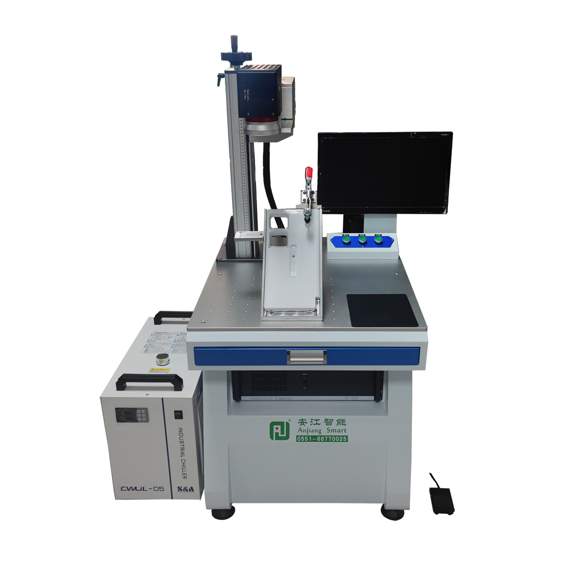 Best Industrial 3D UV Laser Marking Machine 3W 5W UV Galvo Laser For Glass Wristband Plastic