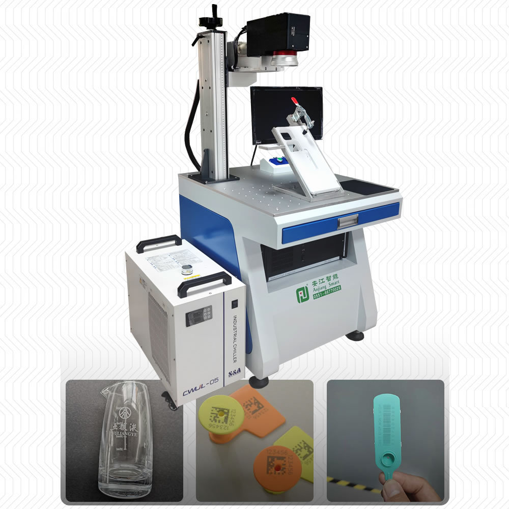 Best Industrial 3D UV Laser Marking Machine 3W 5W UV Galvo Laser For Glass Wristband Plastic