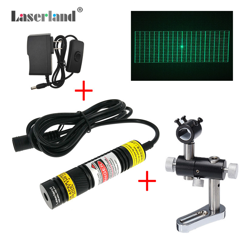 DOE 520nm 20*20 Rectangular Grid 3D Structural Modeling Green Grating Module Laser Scanner Machine Vision Diffraction Grating