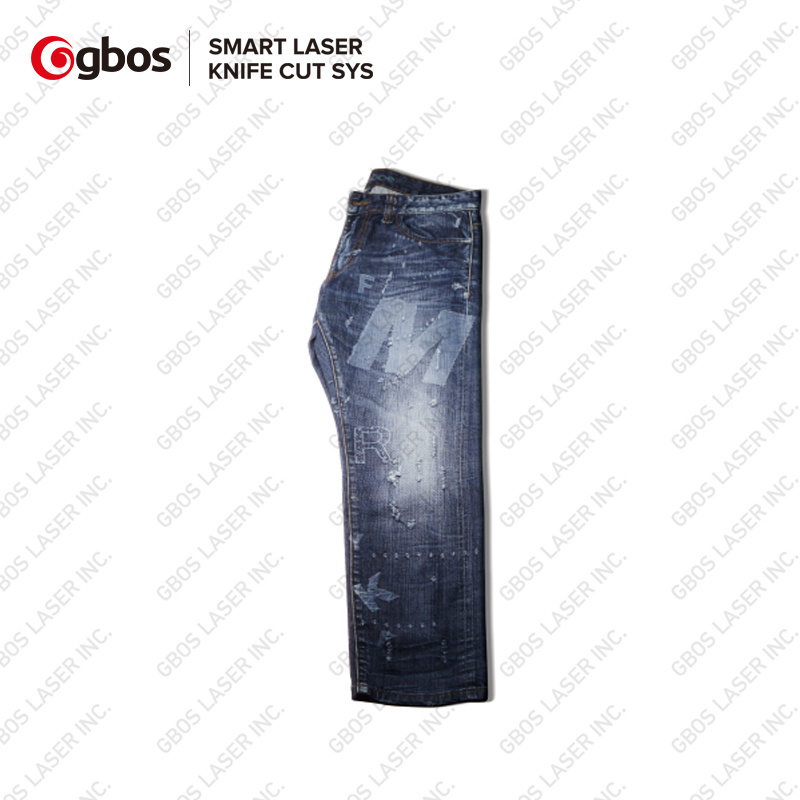 GBOS LASER laser denim marking jeans and denim jeans whisker machine XXP5-600-3D 600W