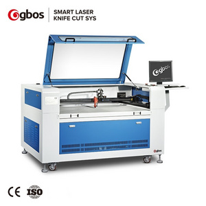 GBOS CCD Camera Capture CNC CO2 Laser Cutter Engraver For Woven Embroidery Label Printing Logo 1280 Laser Cutting Machine