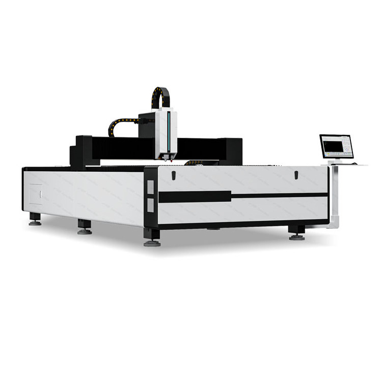 1500*3000mm 2 in  fiber and CO2 laser cutter for 5mm stainless steel 2mm aluminum and wood cutting with 2KW and 150W