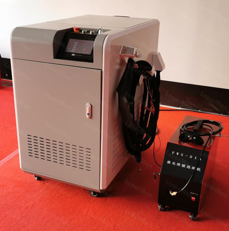 Welding Aluminum Copper Steel Brass 1KW 2KW 3KW by Handheld laser welding machine with Auto wire feeding with factory price