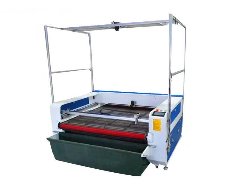 Automatic Printed pattern leather textile fabric laser cutting machine price with CCD camera function LM-1610