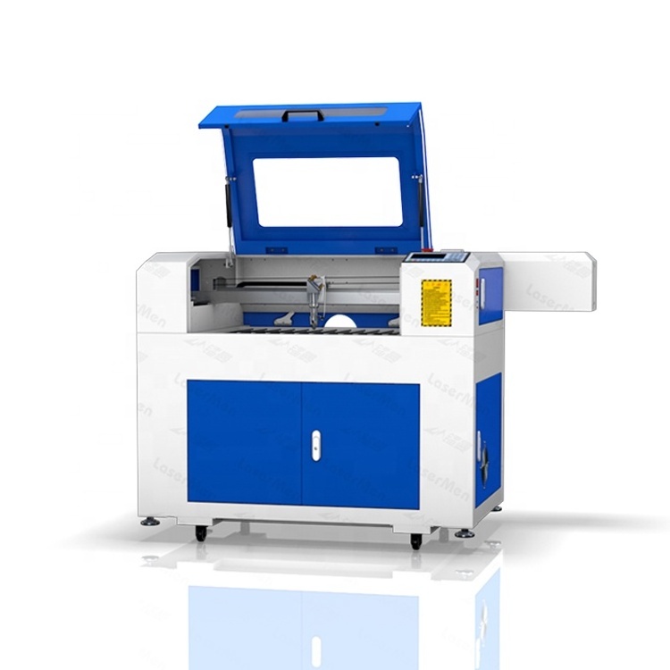 Mini 6040 cnc laser cutting machine for leather cut / Small cloth fabric logo making cnc laser cutter and engraver machine