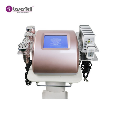 Latest 6 in1 4d lipo cavitation rf mini portable 40k body laser slimming machine