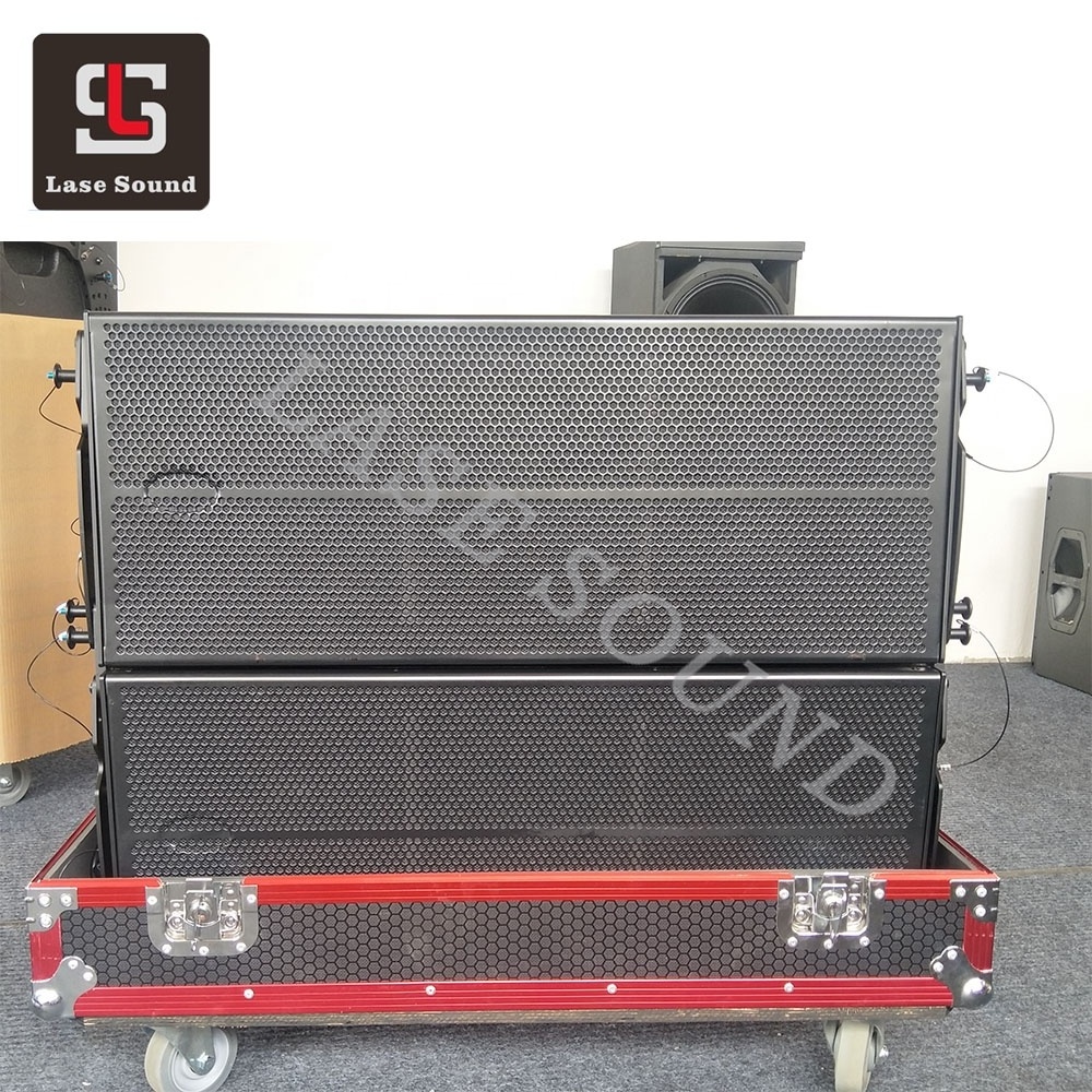 Professional High Quality Audio Powered Outdoor Line Array active DJ Speaker 1200W Wooden Sound System for Concerts