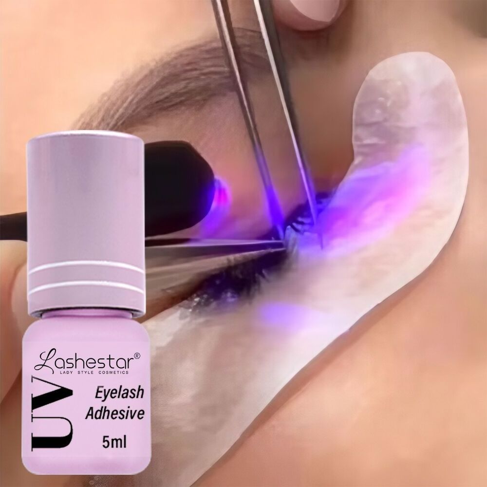 Lashestar eyelash extensions glue uv light lash glue uv eyelash sensitive led uv lash extension glue