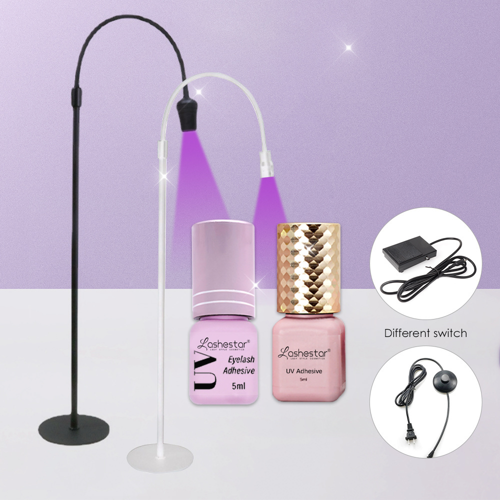 Lashestar eyelash extensions glue uv light lash glue uv eyelash sensitive led uv lash extension glue