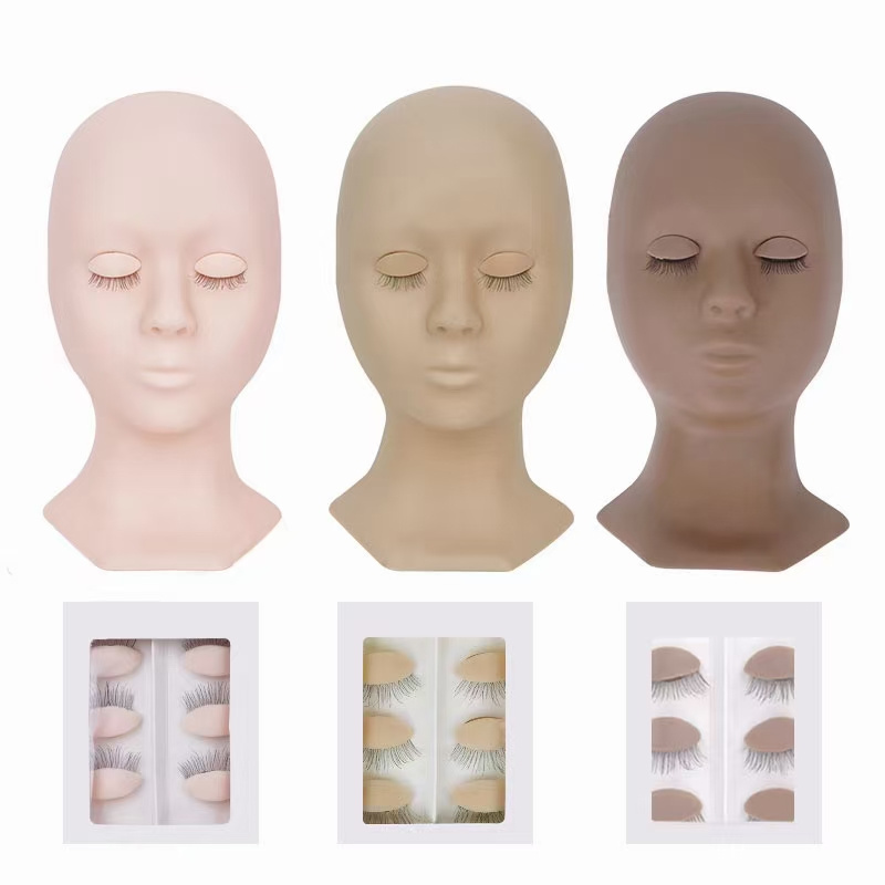 Wholesale private label eyelash extensions practice mannequin training head