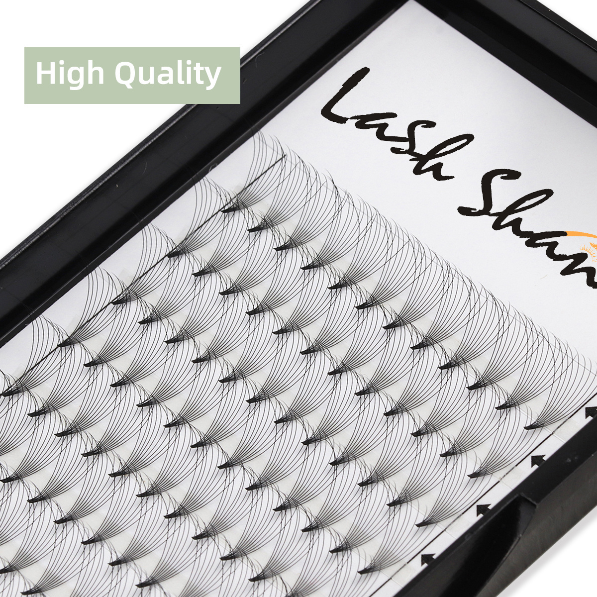 Custom Beauty Lashes Private Label 3d 4d 6d 8d 9d 10d Premade Volume Fans Short Stem Fans Lashes Handmade Fan Eyelash Extensions