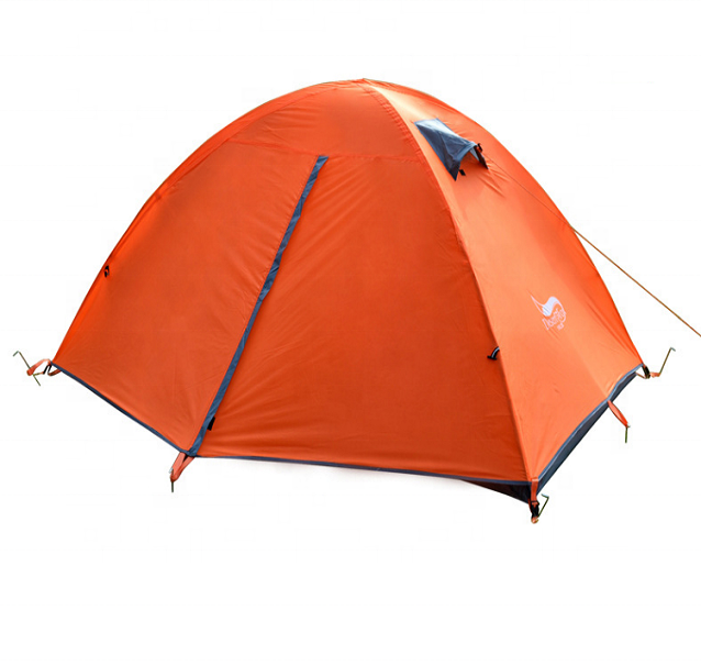 two people 210T ripstop polyester fabric waterproof double layers fiberglass pole waterproof  camping tent