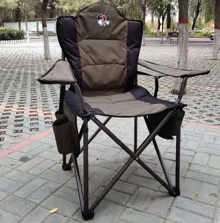 Deluxe  Oversized Padded Outdoor Camping Chairs Large Folding Camp Chairs for Adults with Carry Bag for Outside