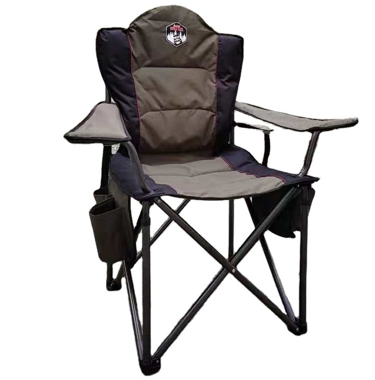 Deluxe  Oversized Padded Outdoor Camping Chairs Large Folding Camp Chairs for Adults with Carry Bag for Outside