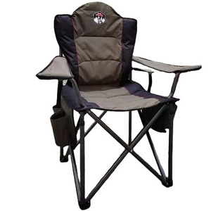 Deluxe  Oversized Padded Outdoor Camping Chairs Large Folding Camp Chairs for Adults with Carry Bag for Outside