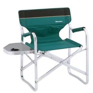 Camping Directors Chair with Side Table for Outdoor Portable Lightweight Camping Lawn Chairs with Storage Pockets Carry Straps