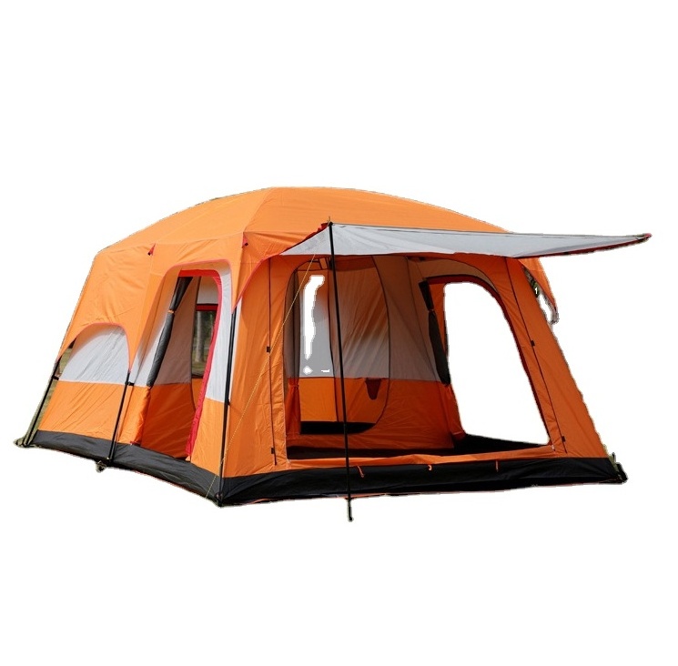 Good quality Extra Large Tent Two room outdoor camping tents 4 8 persons family tent