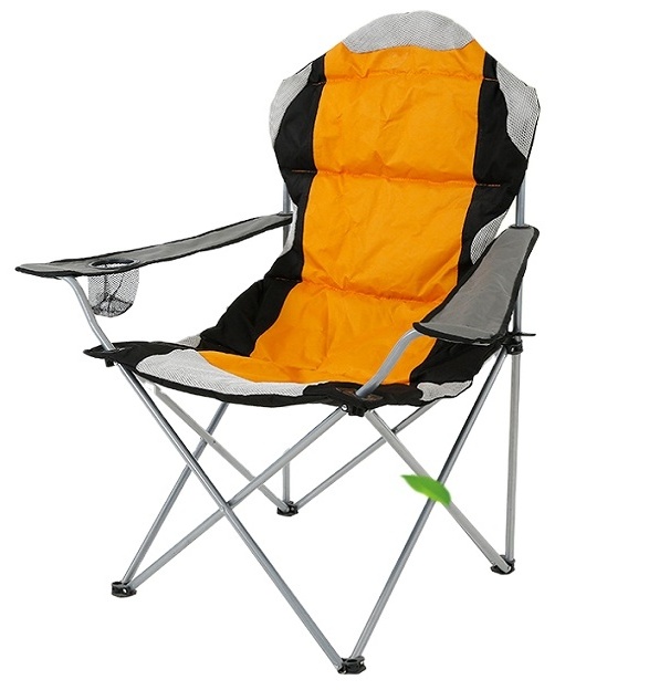 factory folding  Padded Arm Camping Cup Holders High Back Support Heavy People Adults Support Oversized Folding Camping Chair