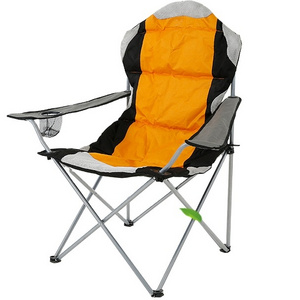 factory folding  Padded Arm Camping Cup Holders High Back Support Heavy People Adults Support Oversized Folding Camping Chair