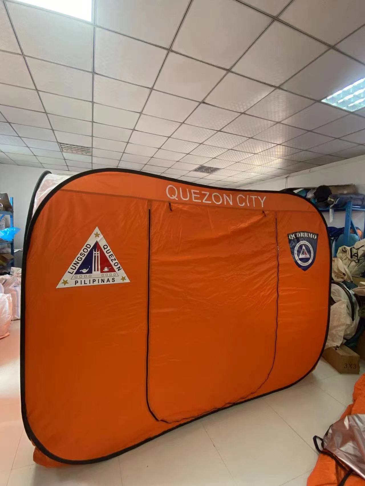 good quality High Quality POP UP Family Relief Tent Emergency Survival Shelter Isolation Tents Folding Disaster Cube Tent