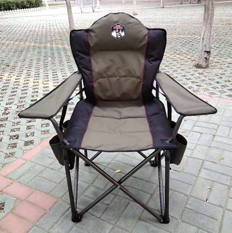 Deluxe  Oversized Padded Outdoor Camping Chairs Large Folding Camp Chairs for Adults with Carry Bag for Outside