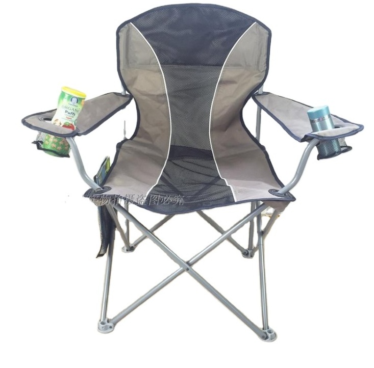 Hot Sale  oversized High Quality Portable Folding Chair Breathable  net Chair Fishing Barbecue Camping Beach Chair