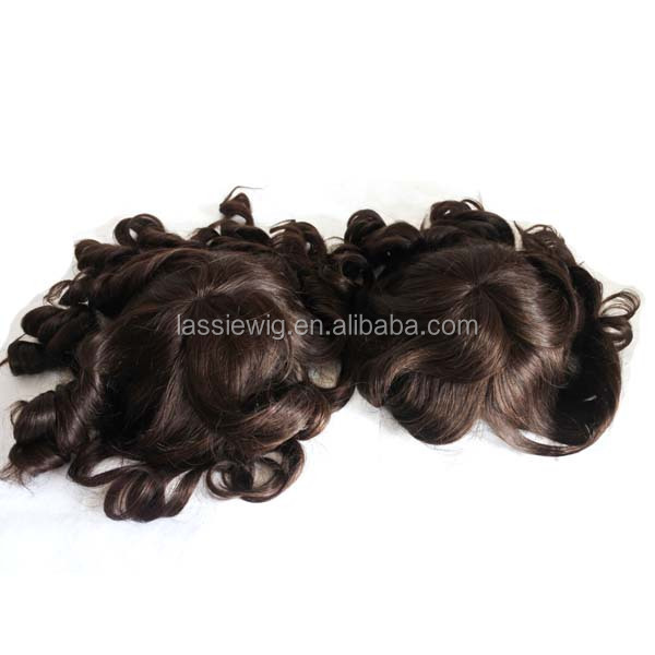 Superior high quality factory supplied fishnet hair piece women toupee