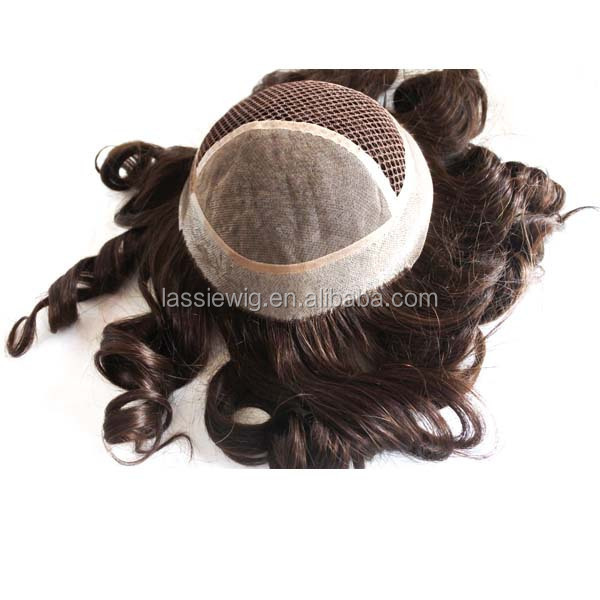 Superior high quality factory supplied fishnet hair piece women toupee