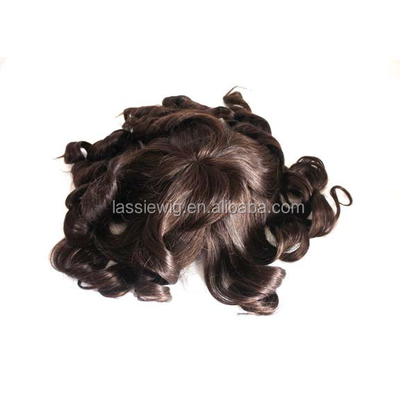 Superior high quality factory supplied fishnet hair piece women toupee