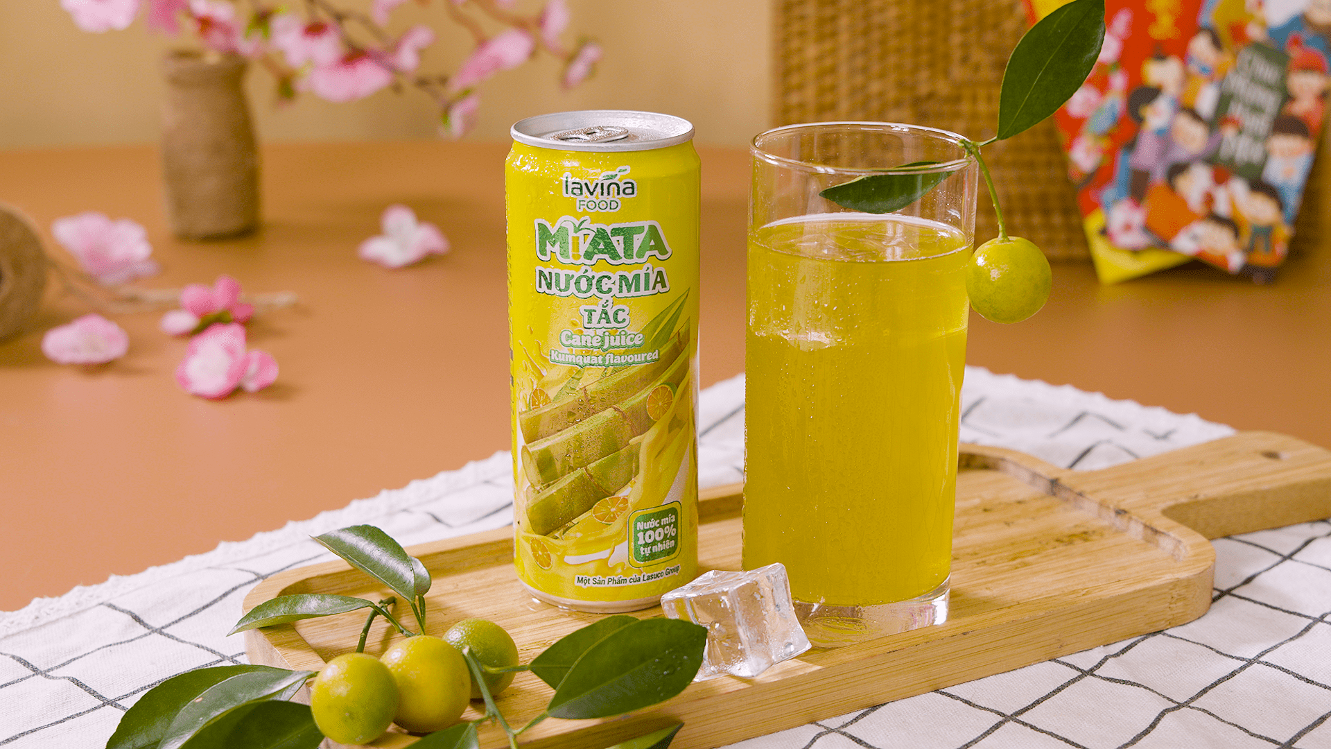 Best selling Natural Sugar Cane Juice Kumquat Flavoured Refreshing Lavina Food Manufacturer