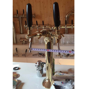 golden cobra beer tower with double compensator beer tap