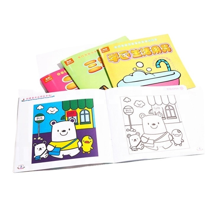 Chinese child comic book printing children coloring book