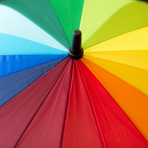 Wholesale Hot Sale Automatic Rain Protection Large Full Body Rainbow Umbrella