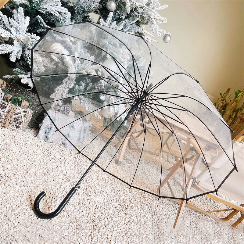 Wholesale Automatic Open Advertising Transparent Clear Bubble Wedding Parasol Umbrellas