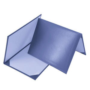 Free Sample Navy Blue Leatherette Paper Document File Degree Folder For Certificates