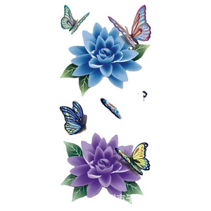 Fancy waterproof women 3d butterfly temporary tattoo sticker