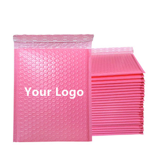 Free Sample Pink Envelope Padded Mailing Bag Padded Envelopes Packaging Bubble Mailer Bag for Shipping